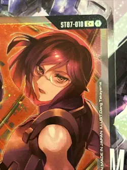 Tieria Erde ST07-010 C+ Celestial Drive Textured Foil Gundam Card Game NM/M - Image 4