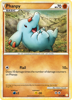Phanpy 77/123 Common | HeartGold & SoulSilver | Pokemon Card - Image 1