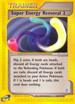 Super Energy Removal 2 134/147 Uncommon | Aquapolis | Pokemon Card - Image 1