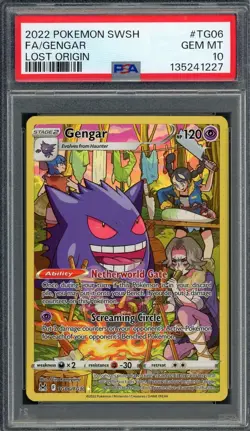 PSA 10 Gengar Trainer Gallery: Lost Origin TG06/TG30 Holo Pokemon Card B17 - Image 1