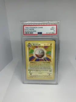 1999 99 Pokemon Game Shadowless Electrode #21 Graded PSA MINT 9 - Image 1