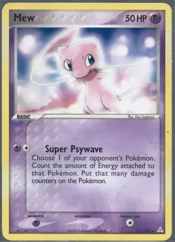 Mew 111/110 EX Holon Phantoms Non-Holo Secret Rare Pokemon Card TCG - Image 1