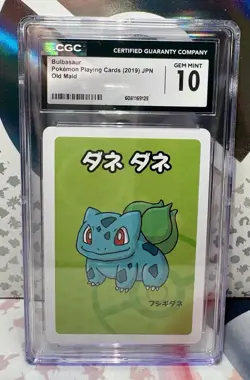 Pokemon 2019 Bulbasaur Old Maid Japanese Edition CGC Gem Mint 10 - Image 1