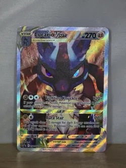 Pokemon TCG Lucario VSTAR SWSH291 Black Star Promo Card NM English - Image 1