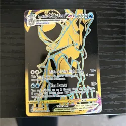 Pokemon TCG Ice Rider Calyrex VMAX Foil Lot 2 Cards TG29/TG30 046/198 - Image 1