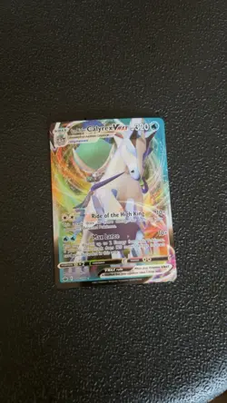 Pokemon TCG Ice Rider Calyrex VMAX Foil Lot 2 Cards TG29/TG30 046/198 - Image 3