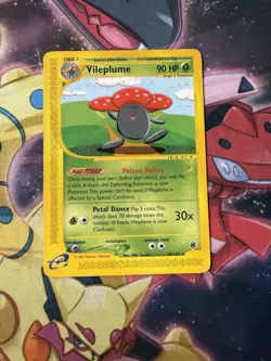 Pokemon TCG Card Vileplume 69/165 Expedition Rare - Image 1