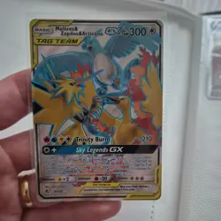 Pokemon TCG Hidden Fates Moltres & Zapdos & Articuno GX 66/68 NM Condition - Image 1