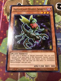 1x (LP) Predaplant Ophrys Scorpio - MACR-EN009 - Rare - 1st Edition YuGiOh - Image 1