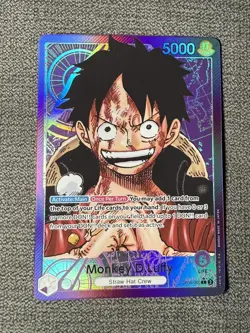 One Piece TCG Monkey D Luffy OP05-060 L Alt Art Leader English Edition - Image 1
