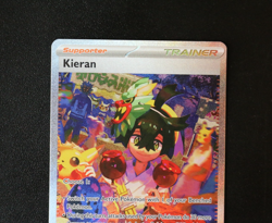 Pokemon Card TCG - Kieran 218/167 - Twilight Masquerade - SIR - NM ⭐ - Image 2