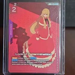 Bandai Look of Determination GD03-114 Command R Burst Action Gundam War TCG Card - Image 1