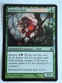 Nyxborn Wolf 131/165 Born of the Gods Foil Magic The Gathering TCG - Image 1