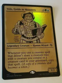 MtG Volo, Guide to Monsters (AFR-347) Rare Alternative Art Foil English MINT - Image 1