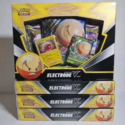 Hisuian Electrode V Box - LOT OF 4 -Sealed New | Pokemon TCG | Lost Origin - Image 1
