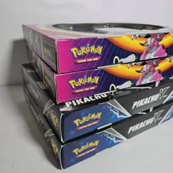 2x Hoopa V & 2x Pikachu V box Sealed New - Pokemon TCG - Evolving Skies/Fusion - Image 2