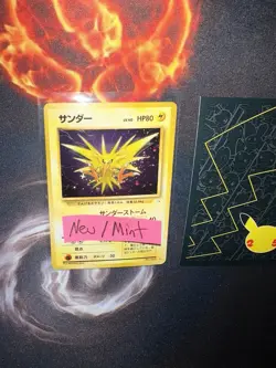 Fossil Zapdos Holo No 145 Pokemon Card Japanese🔥Pack Fresh🧼PSA🔥299💎Mint NM+ - Image 1