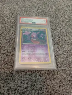 Pokemon TCG Gengar Breakthrough 60/162 Reverse Holo Rare Card PSA 8 - Image 1