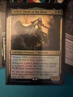 Lathril, Blade of the Elves COMMANDER DECK Elf Tribal Aggro MTG EDH Magic - Image 1