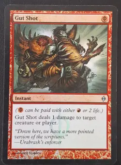 MTG - Gut Shot Foil - New Phyrexia - Near Mint - Uncommon - Image 1