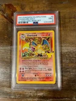 POKEMON 2021 Celebrations Base Set Classic CHARIZARD Holo #4 PSA 9 Mint RARE - Image 1