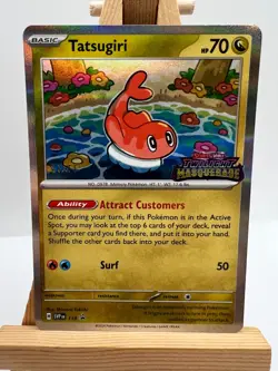 Pokemon Twilight Masquerade - SVP118 Tatsugiri - STAFF Stamped Promo - NM/M - Image 1