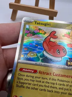 Pokemon Twilight Masquerade - SVP118 Tatsugiri - STAFF Stamped Promo - NM/M - Image 2
