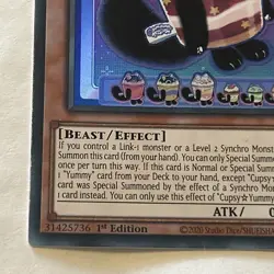 Cupsy Yummy JUSH-EN016 YuGiOh! 1st Ed Ultra Rare - Image 5