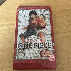 One Piece Card Game ST01 Starter Deck: Straw Hat Crew Opened but Unused - Image 1