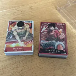 One Piece Card Game ST01 Starter Deck: Straw Hat Crew Opened but Unused - Image 3