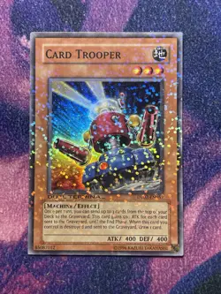 Yugioh Card Trooper DT02-EN057 Duel Terminal Super Parallel Rare NM - Image 1