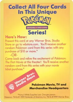 1999 Pokemon Wizards of the Coast Promos - CATCH MEW Card - Pokemon the Movie NM - Image 2