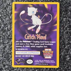 CATCH MEW Card Promo - Pokemon the Movie - 1999 Pokemon Wizards of the Coast - Image 1