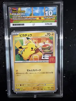 Pokemon Pikachu TCG Card McDonald's Promo 2025 - Image 1