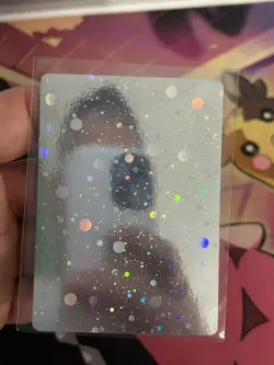Holographic Blank Genuine Pokemon Card - Swirl Holo - Near Mint Very Rare - Image 1