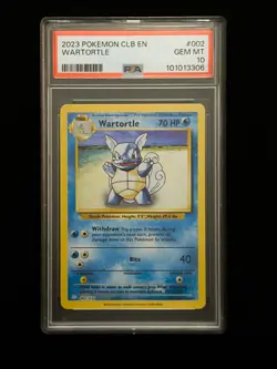 Pokemon Card PSA 10 Wartortle 002/034 CLB EN Classic Collection 2023 GEM MINT - Image 2