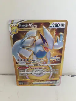 Pokemon TCG Silver Tempest Lugia VSTAR Gold 211/195 Card NM-M - Image 2