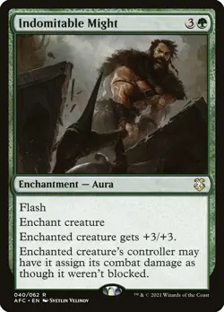 ~1x Indomitable Might x1 ~NM~ AFC Magic the Gathering MtG~ - Image 1