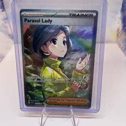Pokemon TCG Trainer Parasol Lady Supporter Card Holo Rare - Image 5