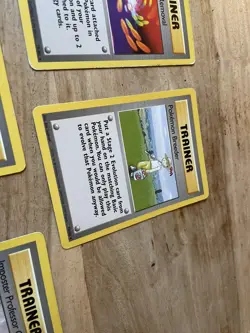 1999 Pokemon TCG Unlimited Base Set Rare Trainer Bundle Cards, 5 Unique Cards - Image 3