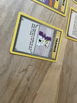 1999 Pokemon TCG Unlimited Base Set Rare Trainer Bundle Cards, 5 Unique Cards - Image 5