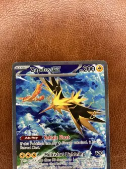 Pokemon TCG Zapdos ex 202/165 Sv: Scarlet & Violet 151 Holo Rare 200HP - Image 2