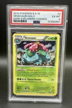 2012 Pokemon Black and White Venusaur - Dark Explorers Holo - PSA 6 EX-MT - Image 1