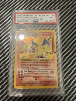 Pokemon 2021 Celebrations Charizard-Holo Base Set #4 PSA 9 Mint - Image 1