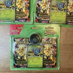 Pokemon ME Ascended Heroes bundle Tech sticker & 2 pack blisters x7 - Image 2