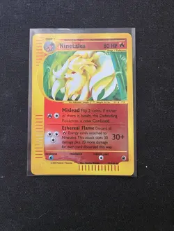 Ninetales 21/165 Pokemon Expedition E-Reader Reverse Holo Rare - Image 1