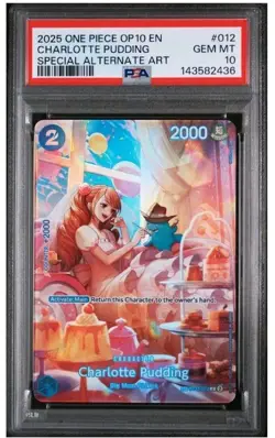 2025 ONE PIECE ROYAL BLOOD ST12-012 CHARLOTTE PUDDING SPECIAL ALT ART PSA 10 - Image 1