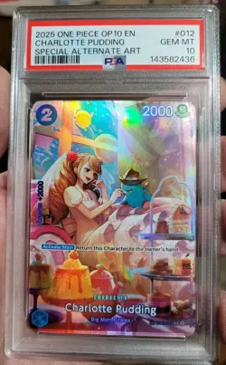 2025 ONE PIECE ROYAL BLOOD ST12-012 CHARLOTTE PUDDING SPECIAL ALT ART PSA 10 - Image 3