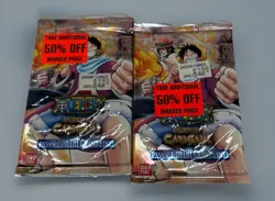 2006 Bandai One Piece CCG Passage To The Grand Line Sealed Booster Packs x2 - Image 1
