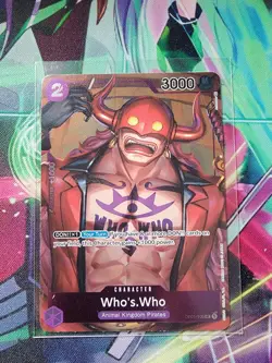 ONE PIECE ENGLISH CARD GAME HOLO CARTE WHO'S.WHO OP01-109 ALT EN NM - Image 1